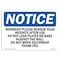 Signmission OSHA Notice, 5" Height, Members Please Rerack Your Weights After Sign, 7" X 5", Landscape OS-NS-D-57-L-14203 - alternate 1